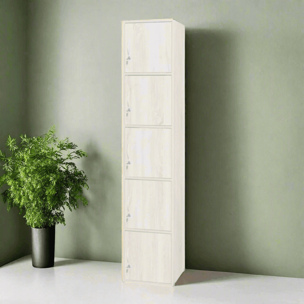 5-Tier Koen Storage Cabinet - Organizer for Home, Office, Bathroom & Garage - Durable Shelving Unit with Adjustable Shelves for Maximum Storage Space