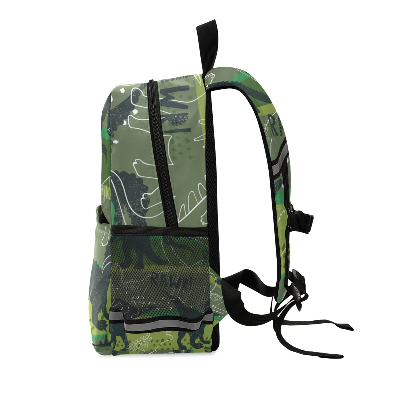 Custom Dinosaur Kids Backpack with Name - Personalized Toddler Backpack for Boys & Girls | Adjustable Chest Strap for School, Preschool & Daycare | Perfect for Daily Use, Travel & Outdoor Adventures