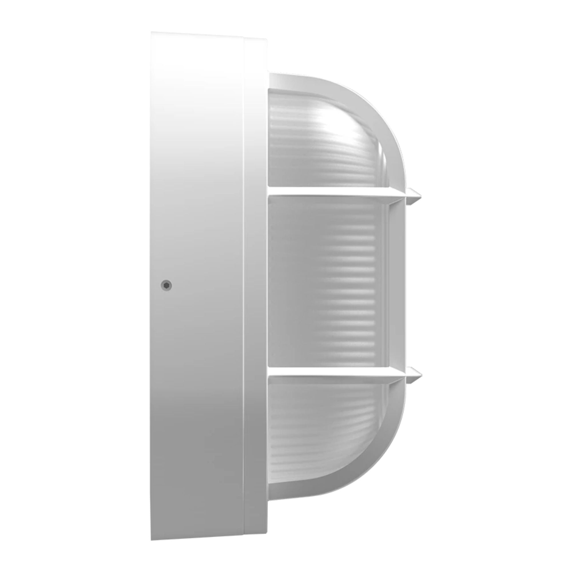 10 Pack Oval Bulkhead Wall Sconce - 2000 Lumens, 30K/40K/50K Color Temperature - White Finish - 120-277V - Perfect for Garage, Warehouse & Outdoor Lighting