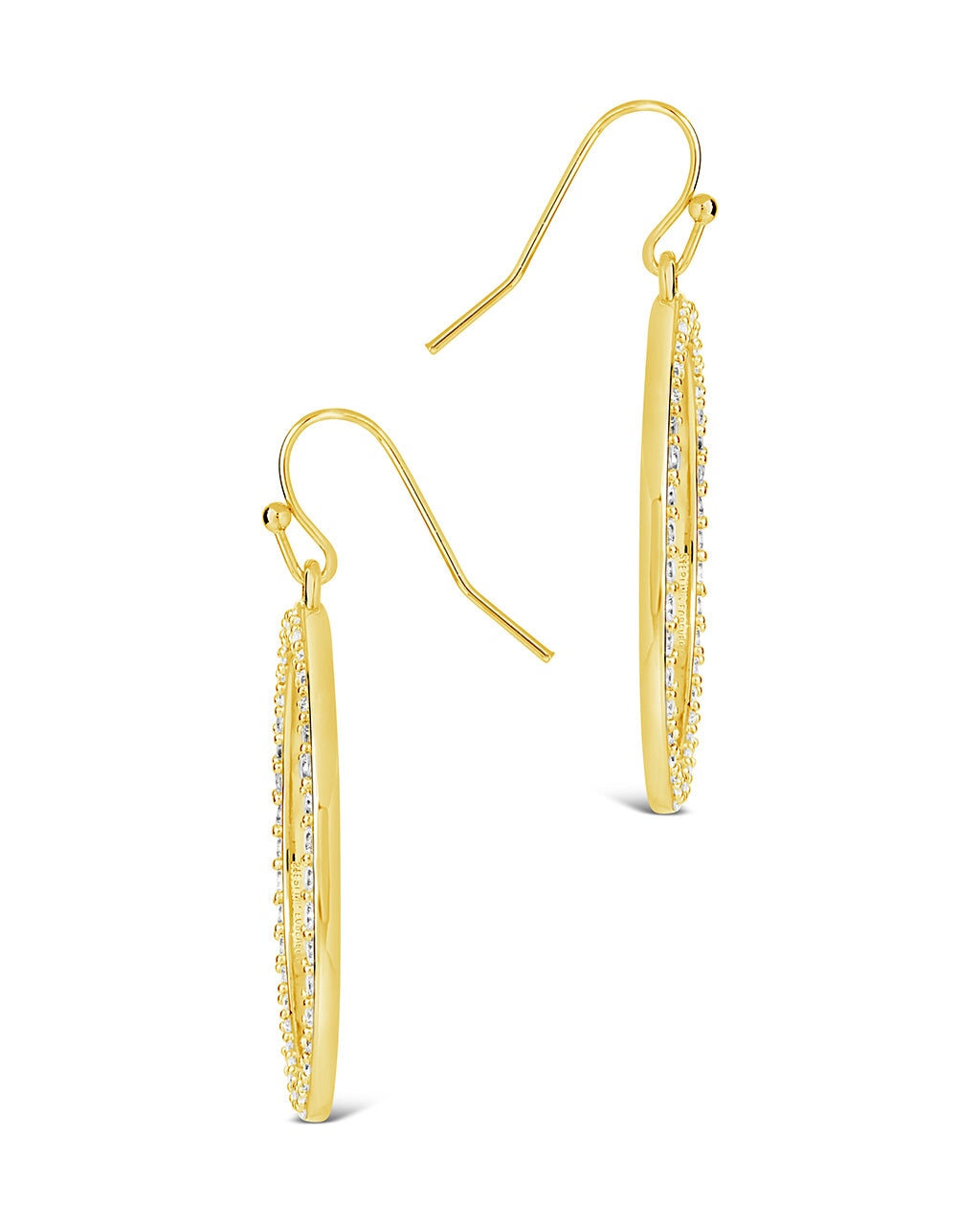 Della CZ Circle Dangle Earrings for Women - Sparkling Cubic Zirconia Hoop Earrings - Perfect for Parties, Weddings & Everyday Wear