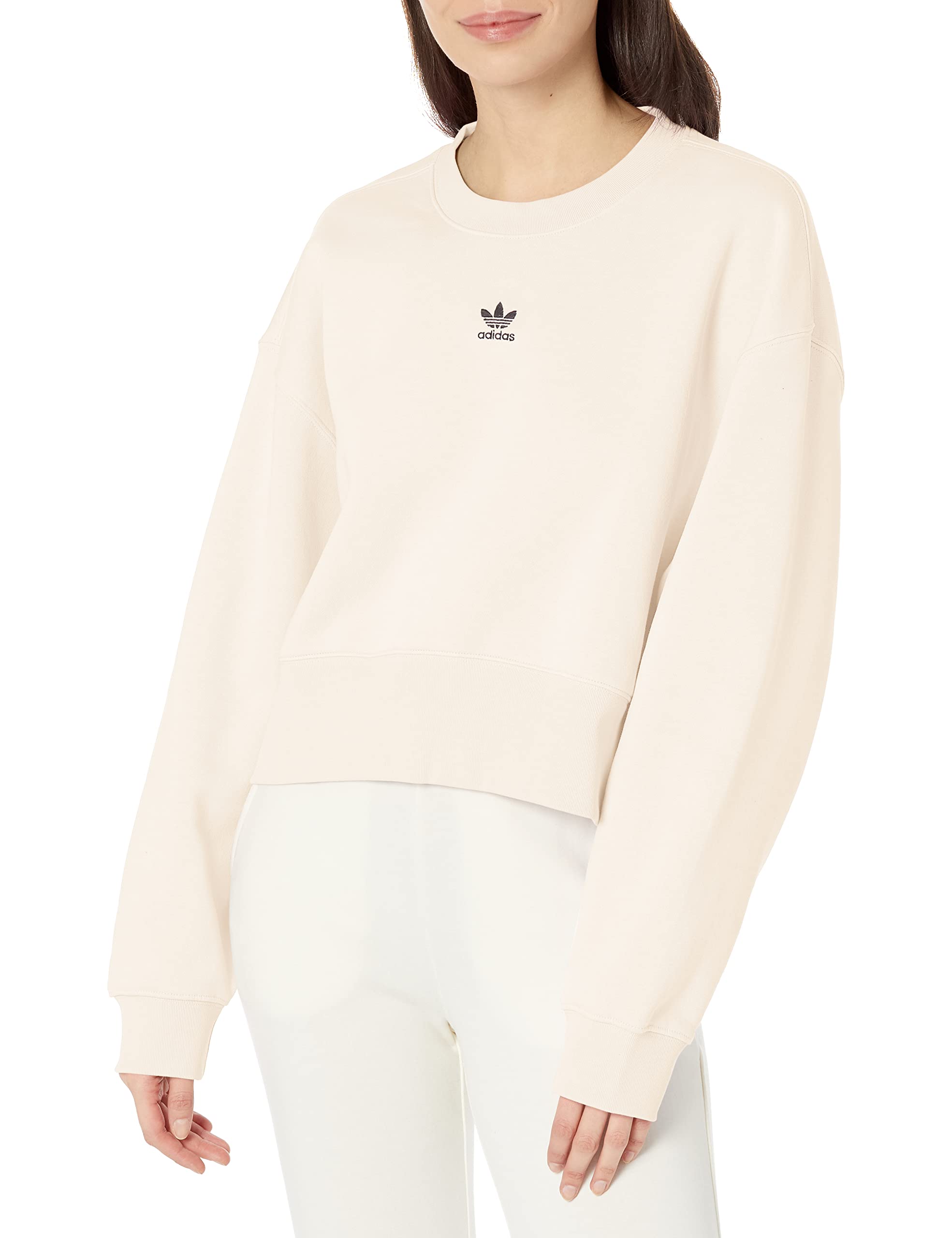 adidas Originals Women's Adicolor Essentials Crewneck Sweatshirt | Casual Pullover Hoodie for Everyday Wear | Gym, Streetwear & Lounge Outfits