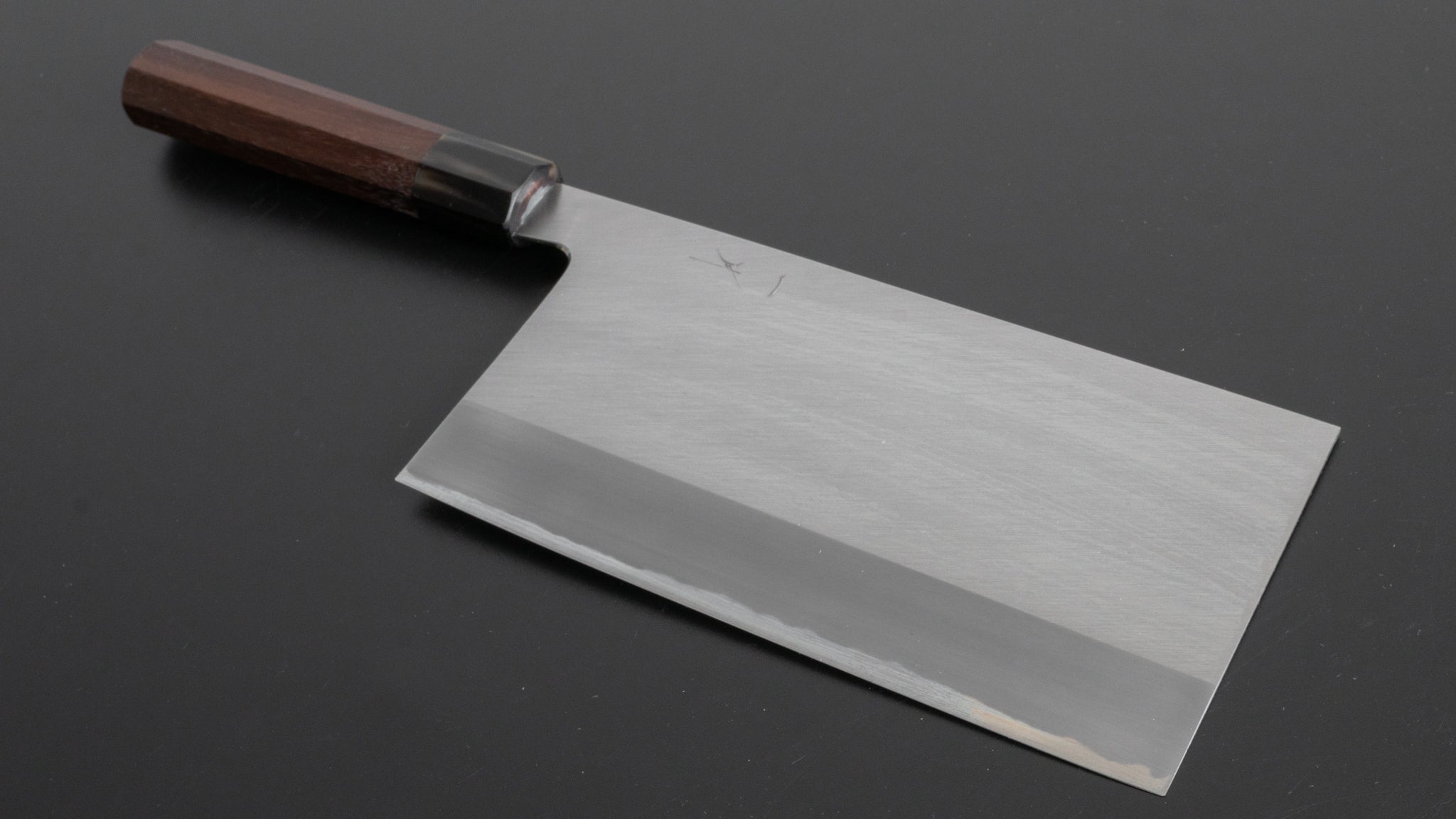 Hitohira Togashi White #1 Stainless Clad Migaki Chinese Cleaver 180mm with Taihei Rosewood Handle - Professional Japanese Chef Knife for Slicing, Dicing & Chopping Vegetables, Meat & Herbs