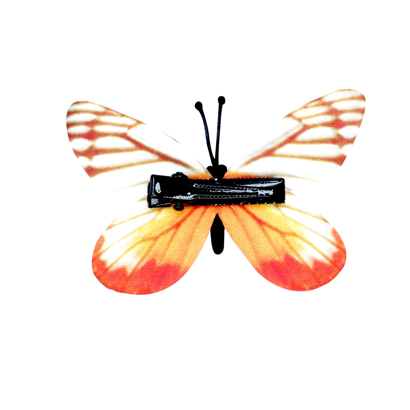 Ekan 2 Pack Butterfly Snap Hair Clips - Lightweight Handmade Hair Pins for Women & Girls - Styling Accessories for Parties, Weddings & Everyday Use (Multicolor)