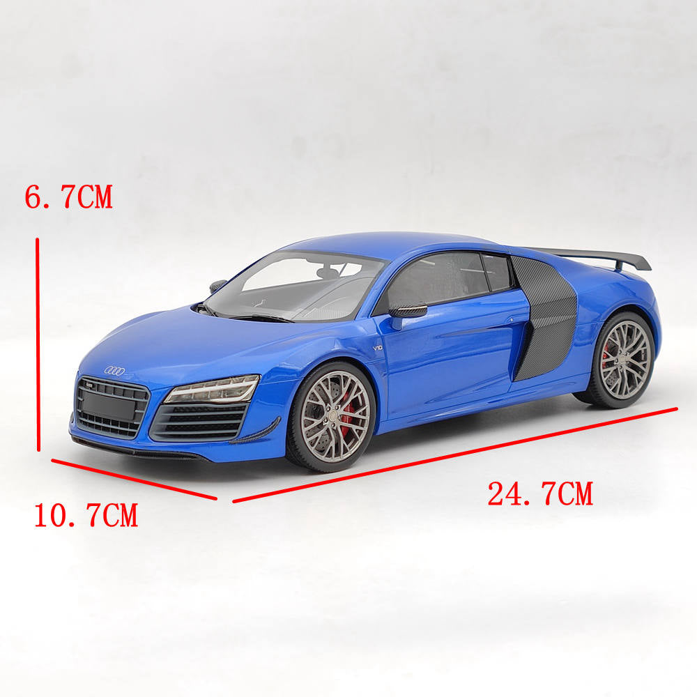 1/18 Scale Audi R8 LMX 2014 Limited Edition Blue Resin Model Car - DNA Collectibles DNA000031 - Perfect for Car Enthusiasts, Collectors & Home/Office Display