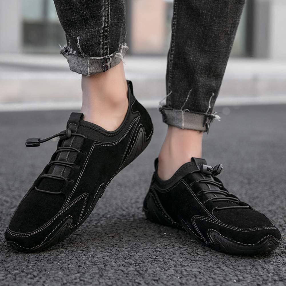 **Men's Casual Leather Loafers - Slip On Boat Shoes for Driving, Outdoor, Work & Office - Comfortable Dress Sneakers & Moccasins - Perfect for Daily Wear, Travel & Business Casual**