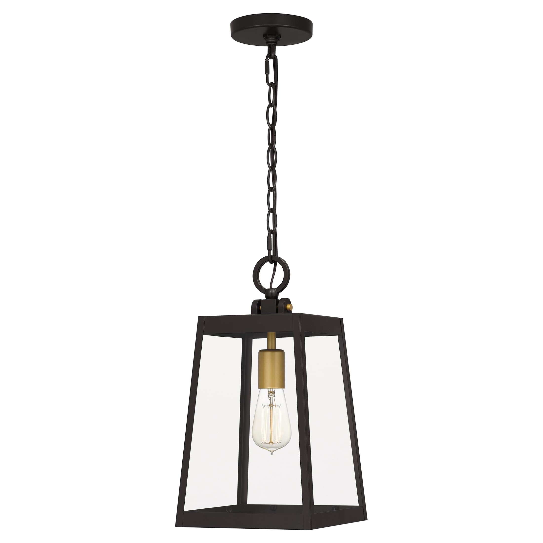 Quoizel Amberly Grove 1-Light Western Bronze Mini Pendant Light - Rustic Ceiling Fixture for Kitchen Island, Dining Room & Bedroom Lighting