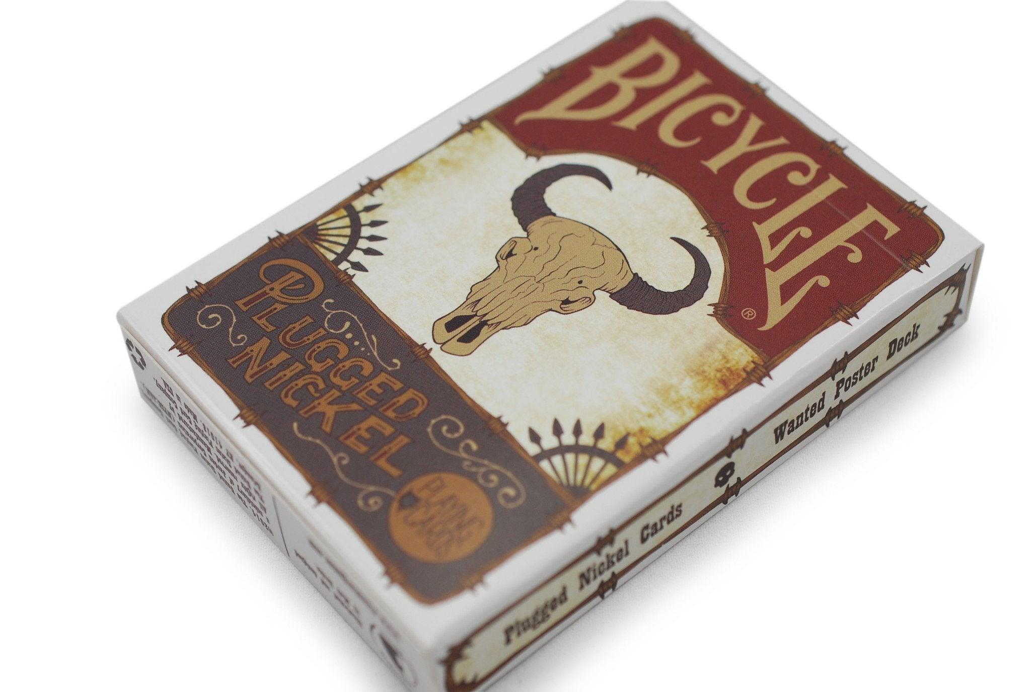 Bicycle® Plugged Nickel Playing Cards - Vintage Wanted Poster Design - Perfect for Magic Tricks, Card Games, and Collectibles