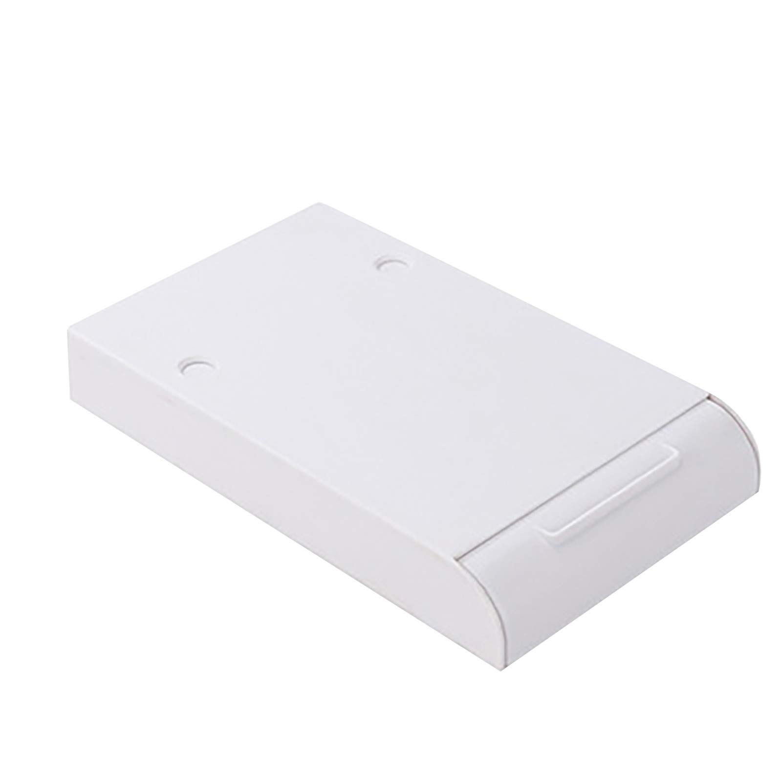QQtangYA Hidden Drawer Storage Box - Large Capacity Office & Kitchen Organizer for Stationery, Housekeeping Supplies - Creative Paste Style Design (White, One Size) - Perfect for Home, Office & Dorm Organization