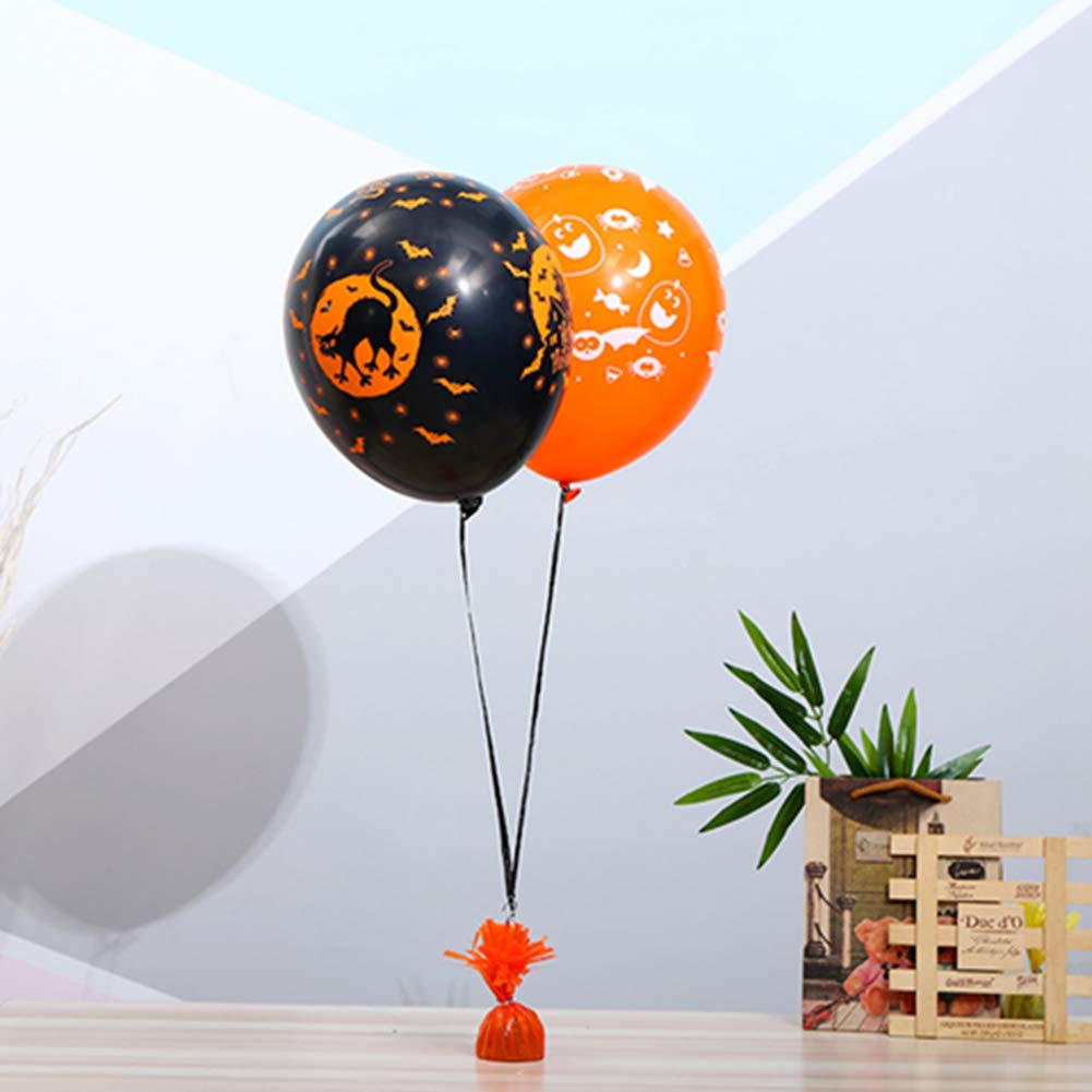 Halloween & Birthday Party Balloon Weights - Heavy Solid Decorative Pendants for Helium Balloons, Wedding & Event Decorations (Red) - Perfect for Indoor & Outdoor Party Decor