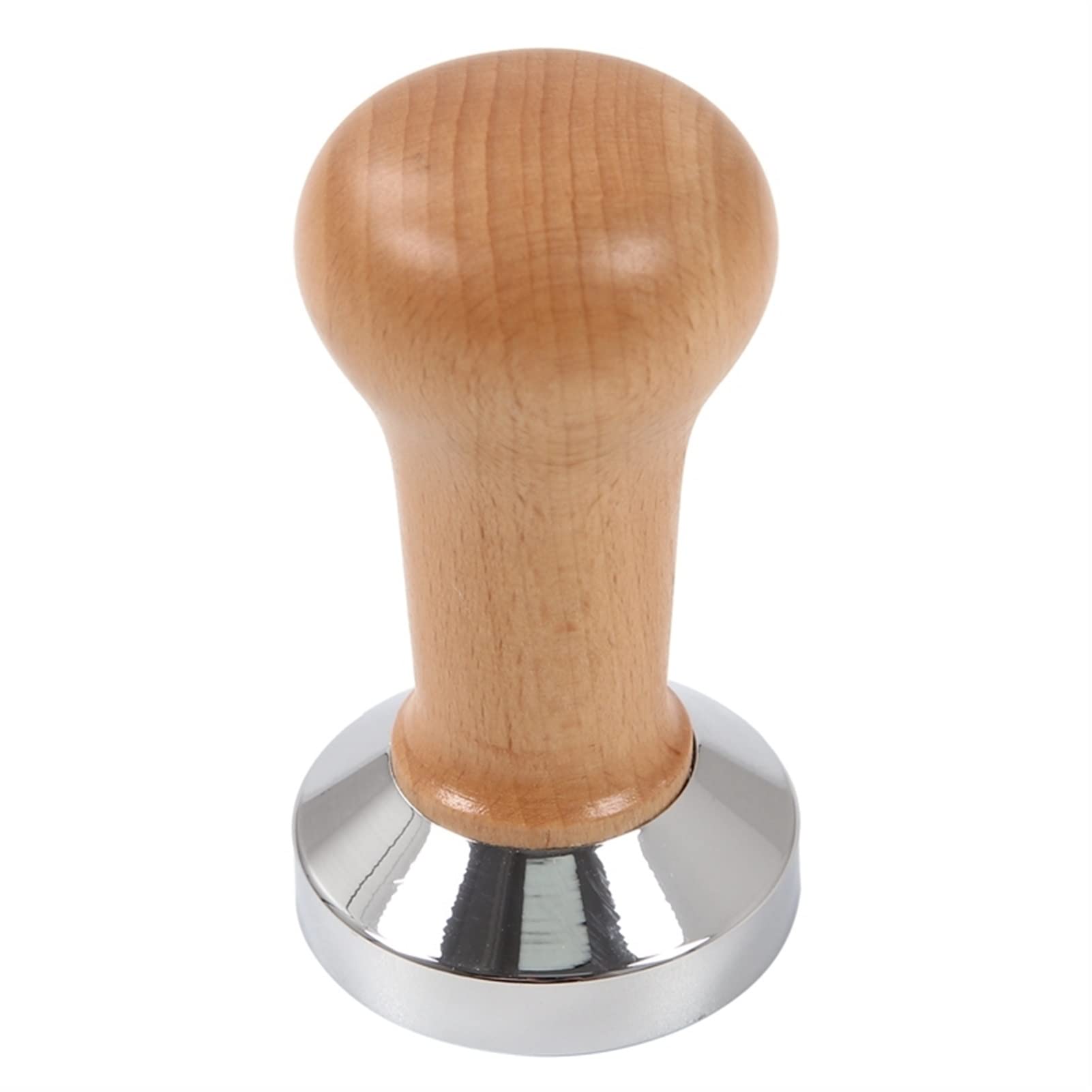 Premium 51mm Wooden Handle Coffee Tamper for Espresso Machines - Barista-Grade Espresso Powder Hammer - Perfect for Home & Professional Coffee Brewing (Base Diameter: 51mm, Natural Wood Color)