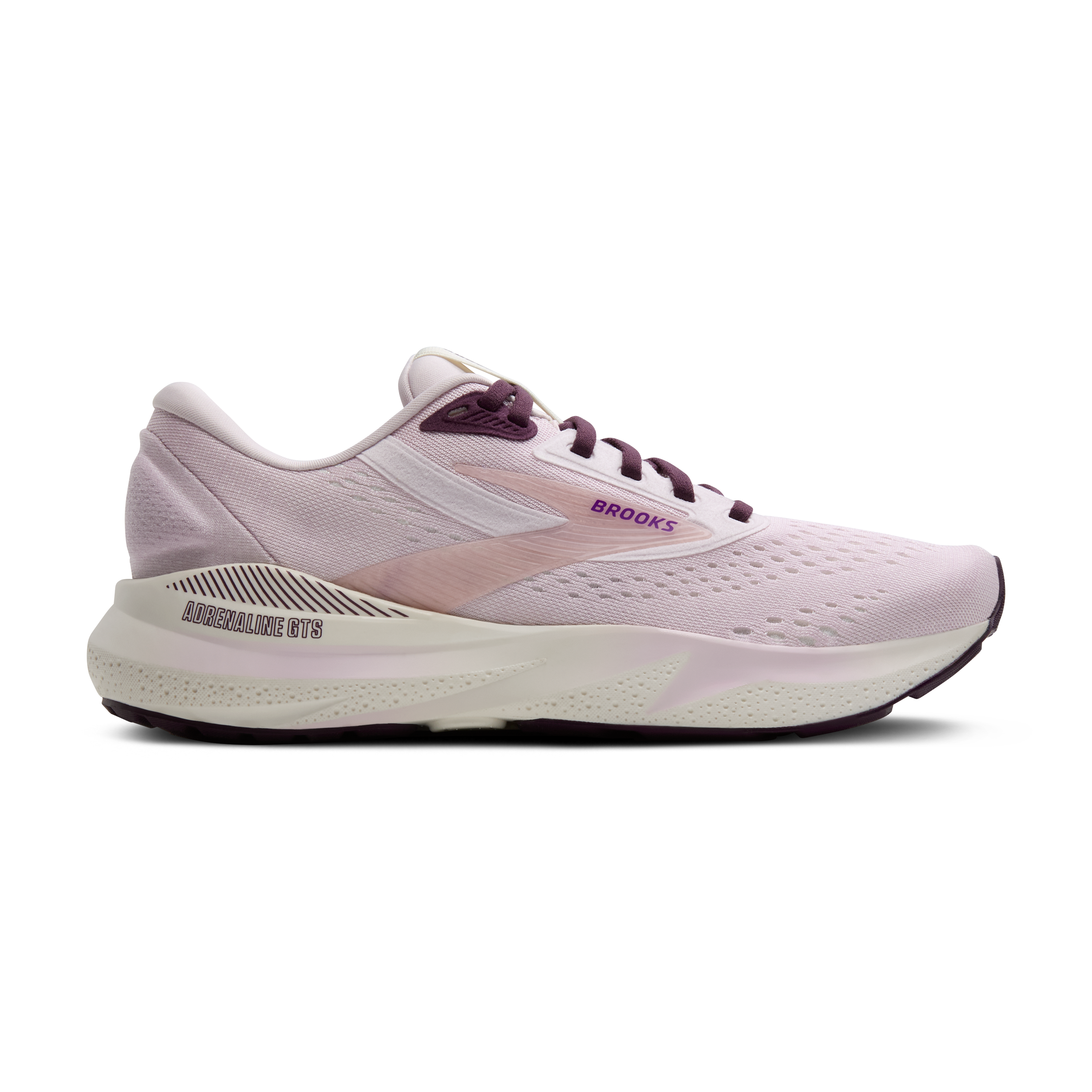 Women's Adrenaline GTS 24 Running Shoes - Lightweight Support for Plantar Fasciitis & Overpronation - Orchid/Coconut/Purple Color - Perfect for Jogging, Gym Workouts & Daily Walking