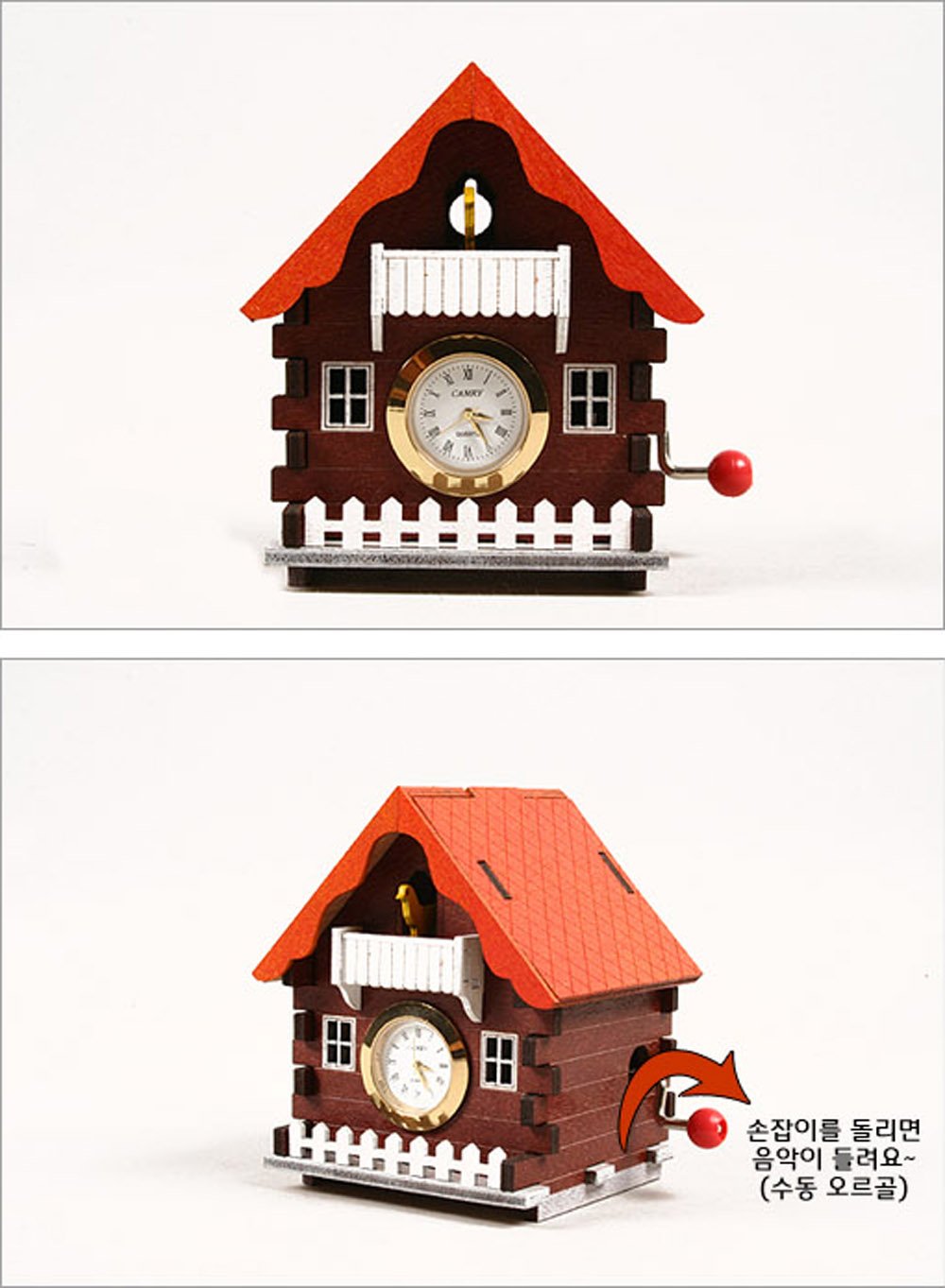 DIY Wooden Desktop Orgel Cuckoo House Model Kit - Handcrafted Music Box for Home Decor, Gift & Collectors | Perfect for Christmas Decorations, Music Lovers & Craft Enthusiasts