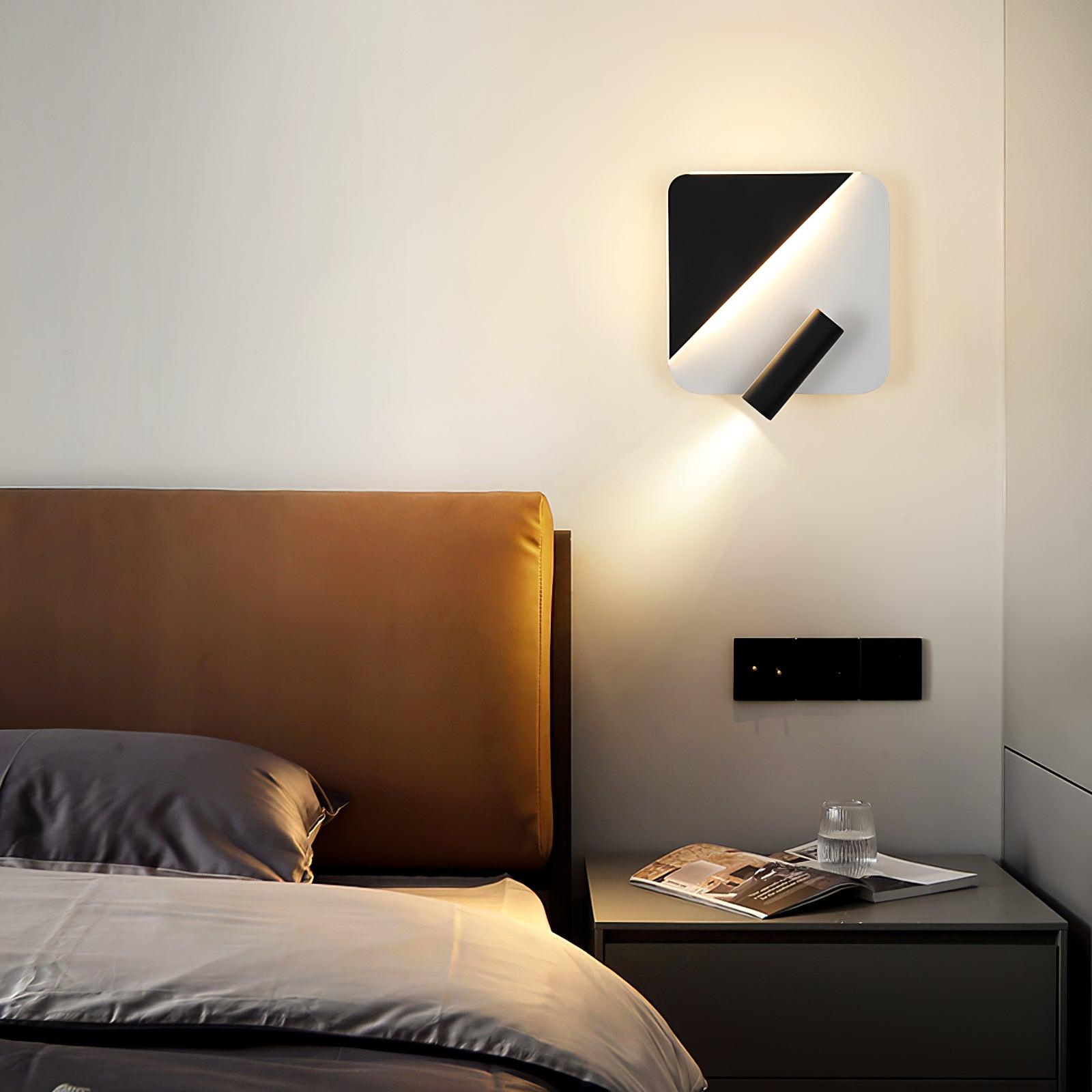 Kneeland Adjustable Rotating Wall Lamp - Modern LED Sconce for Bedroom, Living Room, Hallway Lighting - Perfect for Reading, Accent, and Ambient Lighting
