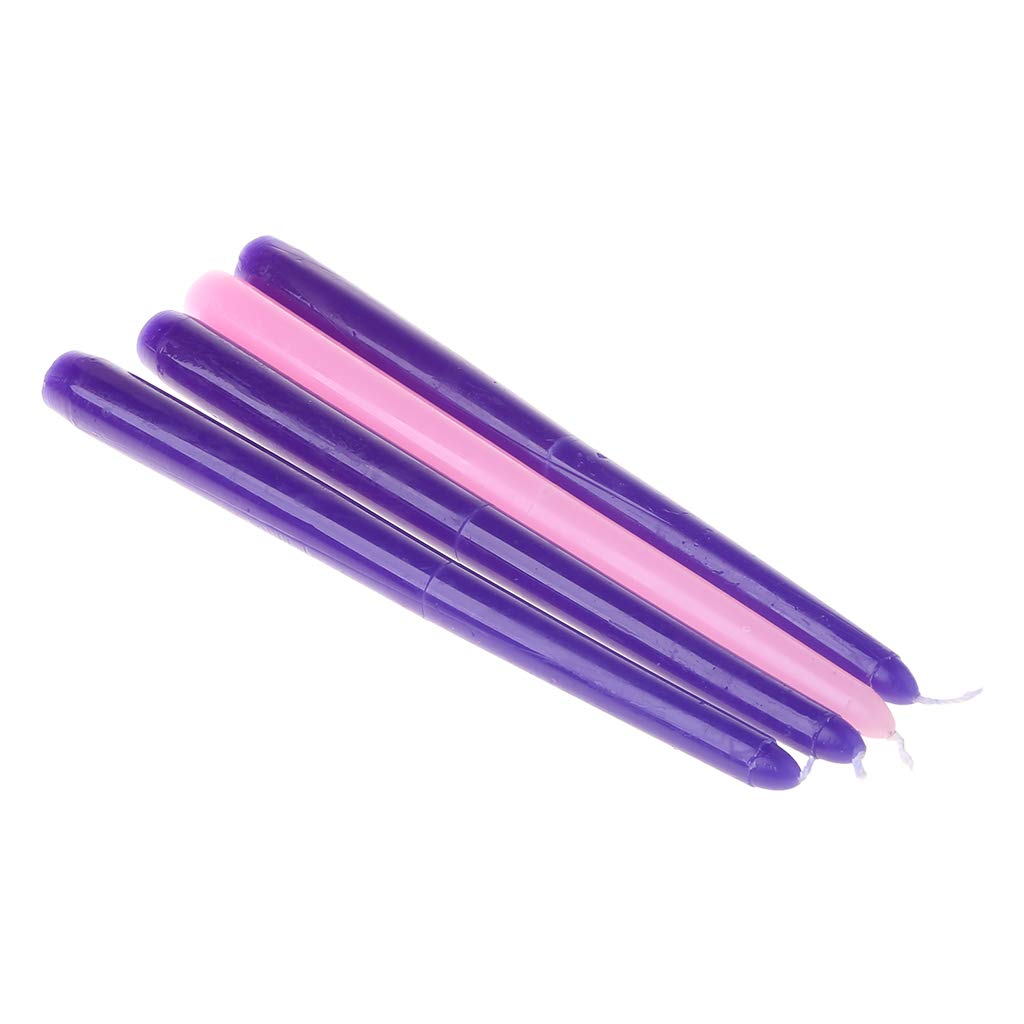 SOFEA Unscented Taper Candles - Set of 4 Long White Candles for Advent, Christmas, Church, Wedding & Home Decor - Perfect for Holiday Celebrations, Dinner Parties & Romantic Ambiance