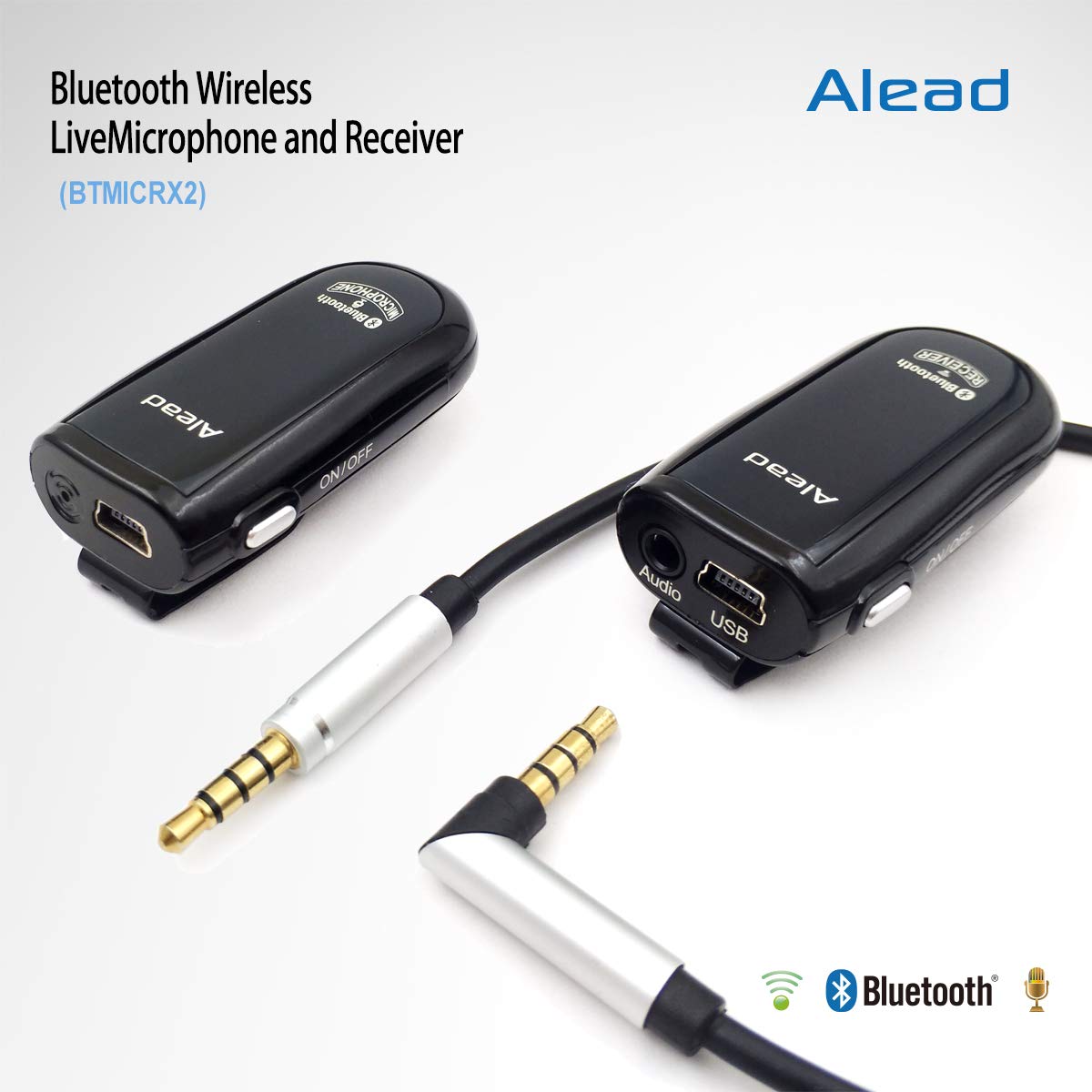 MICRX2 Bluetooth Wireless Microphone & Receiver Set - 300ft Long Range, Ultra Low Latency, Crystal Clear Audio for Live Teaching, Webinars, Conferences, PA Systems, Hearing Assistance & Voice Recording | Ideal for Classrooms, Business Meetings, Church Services & Events