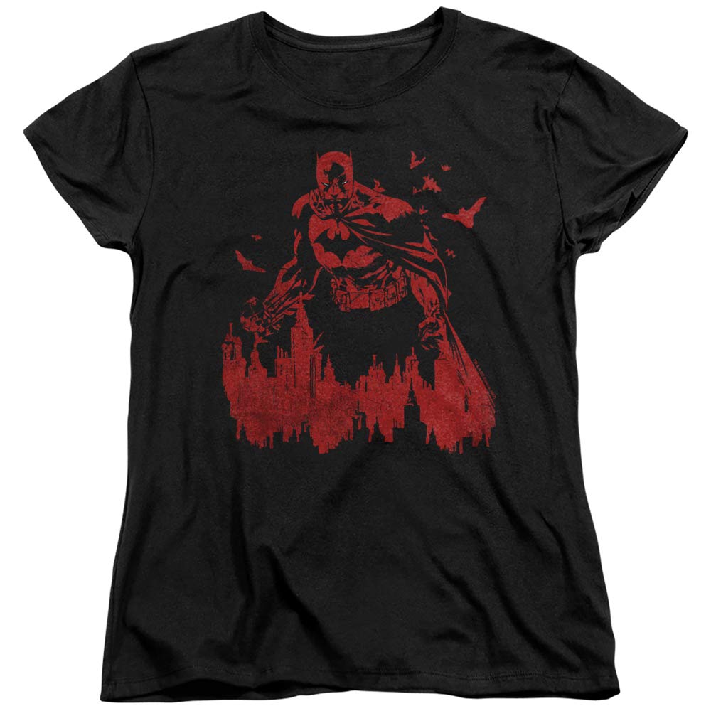 Batman Red Knight Women's T-Shirt | Superhero Graphic Tee | DC Comics Merchandise | Perfect for Cosplay, Comic Con & Casual Wear