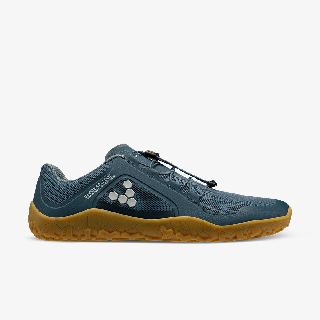 Vivobarefoot Women's Primus Trail II FG Barefoot Shoes - Deep Sea Blue | Minimalist Trail Running & Hiking Shoes for Natural Movement