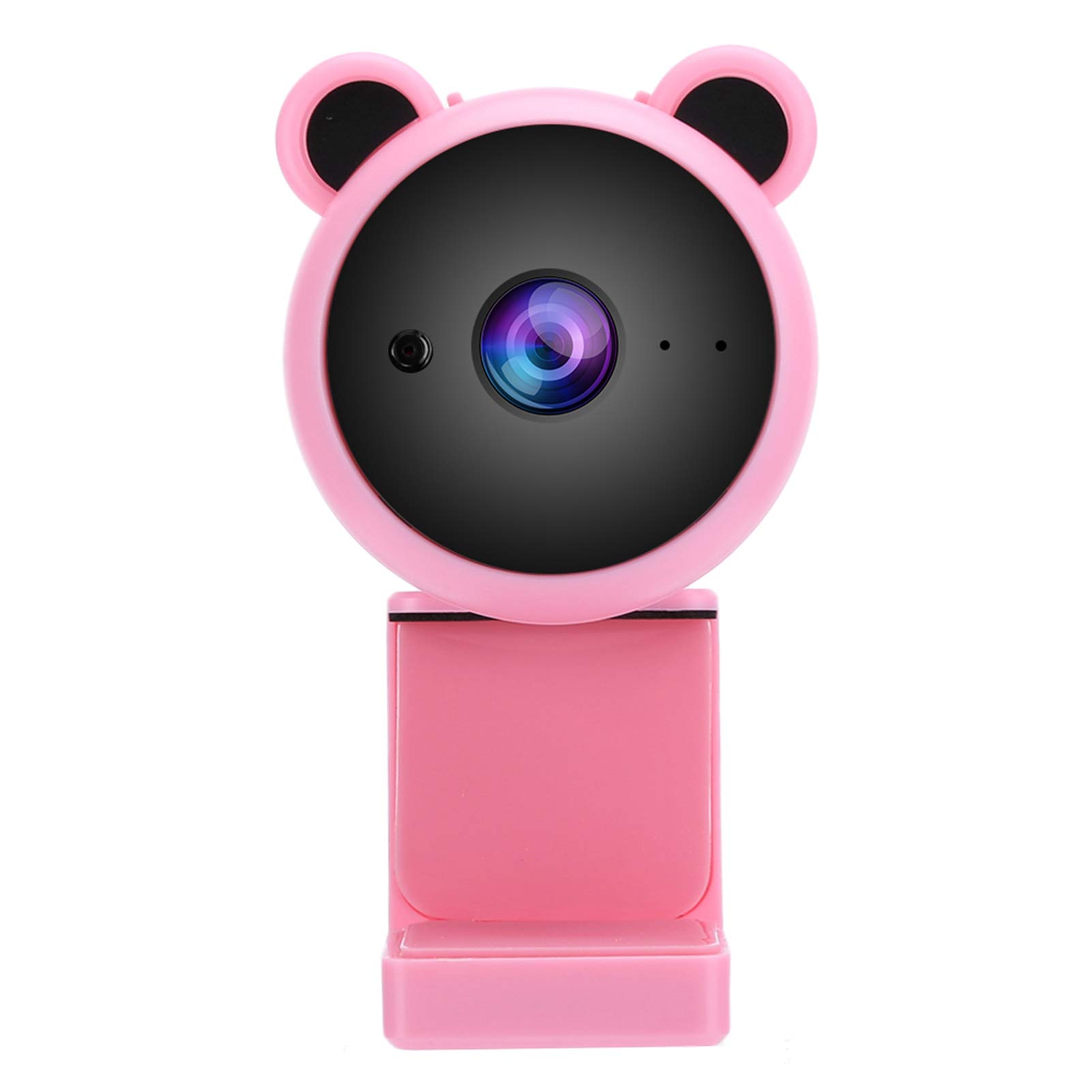 Pink 1080P HD USB Webcam with Mic for Live Streaming & Video Calls