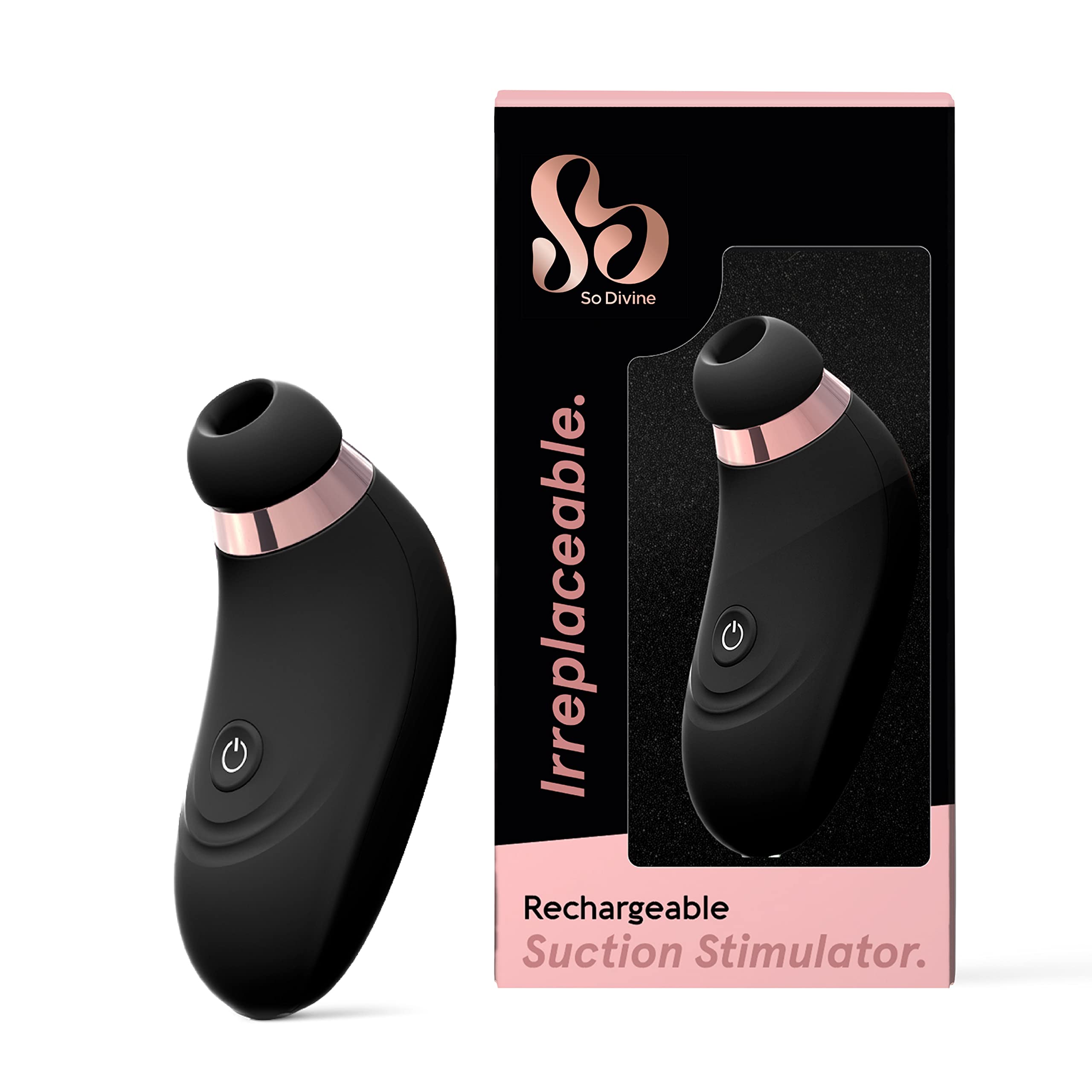 Premium Clitoral Suction Stimulator & Vibrator for Women - Black | Powerful G-Spot & Clit Massager | Enhance Intimacy & Solo Pleasure | Waterproof & Rechargeable Adult Toy