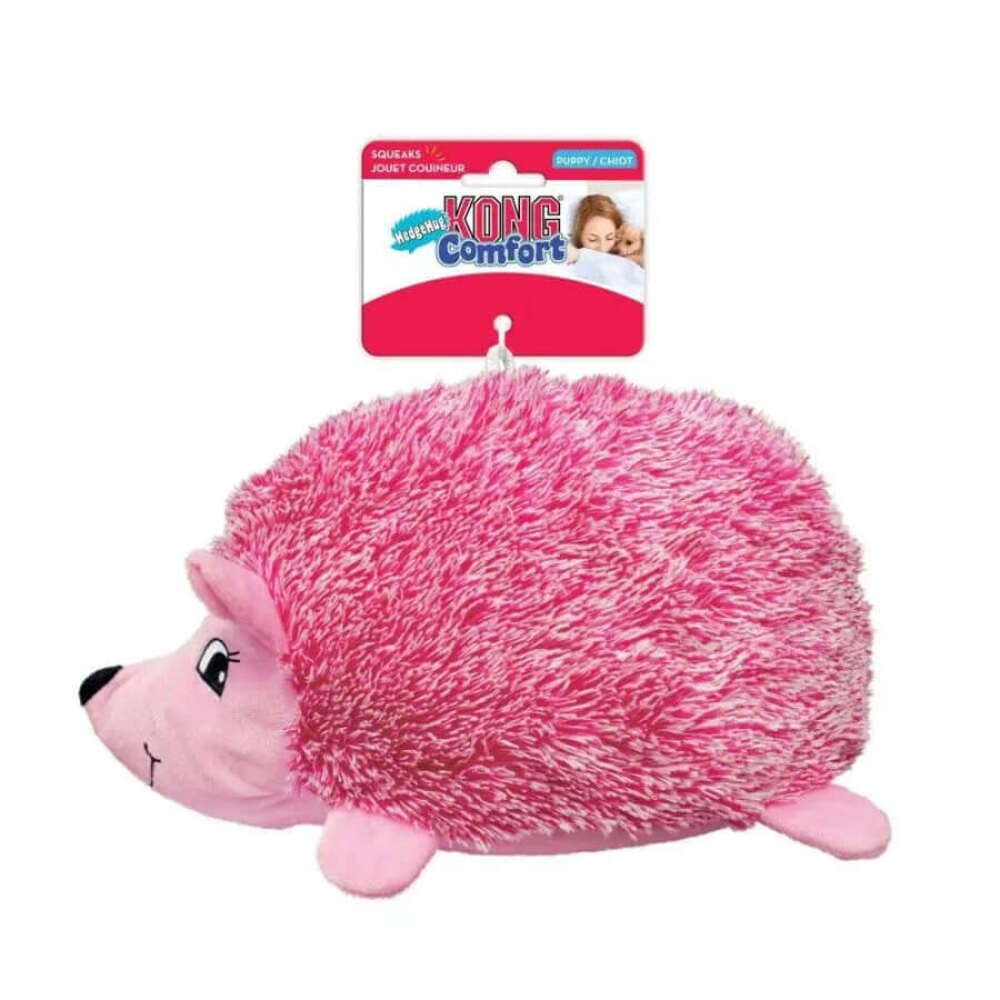 KONG Comfort HedgeHug Puppy Dog Toy - XS Small Chew Toy for Puppies & Small Dogs | Soft Plush Interactive Pet Toy for Teething, Cuddling & Playtime at Home or Travel