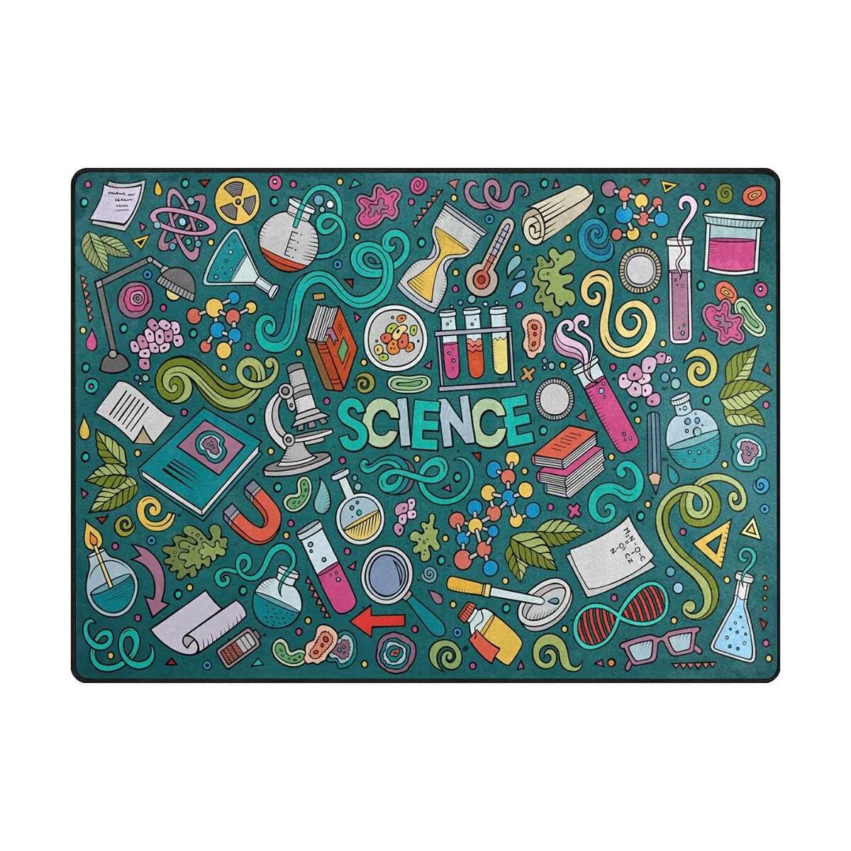 ALAZA Science Chemistry Themed Area Rug 5'3