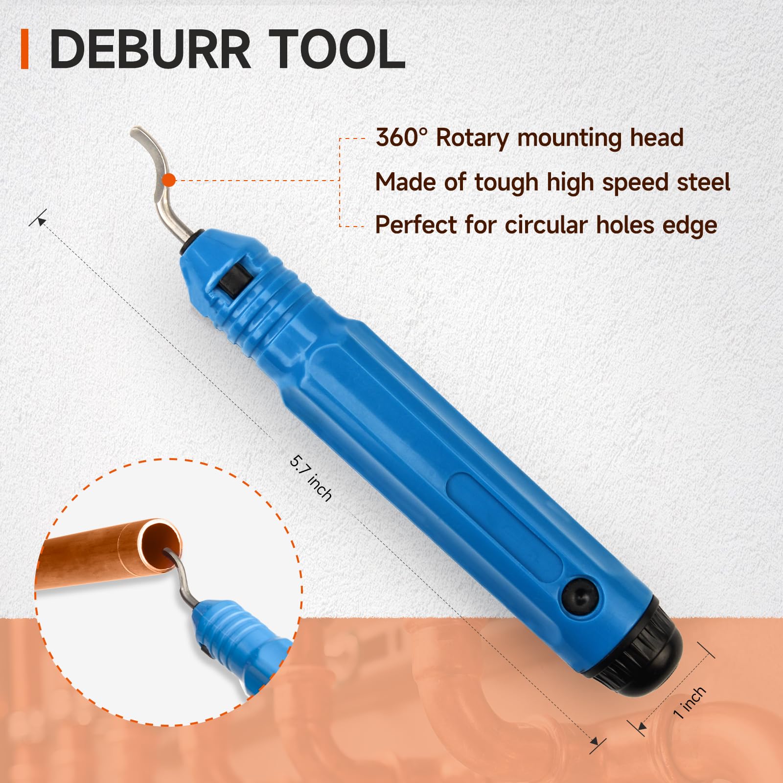 iCrimp Professional Copper Pipe Pressing Tool Kit with Cutter & Deburring Tool for ProPress Fittings - Perfect for Plumbing, HVAC & Water Supply Installations
