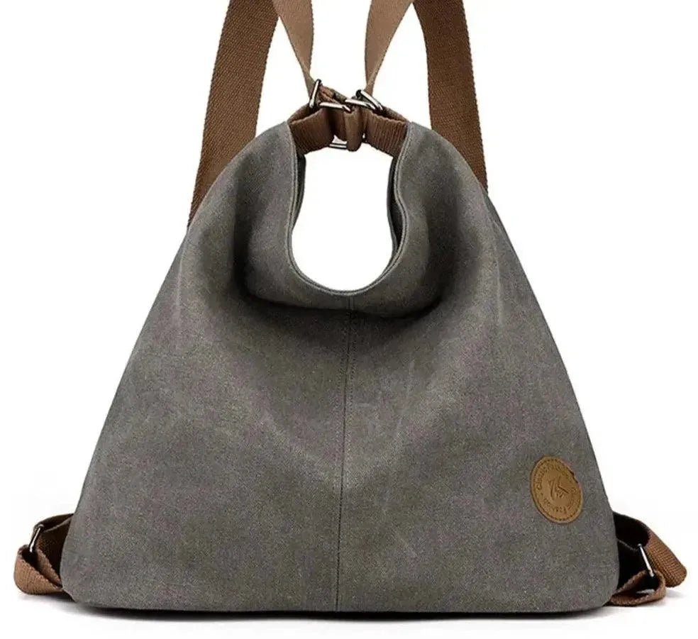 Stylish Women's Designer Canvas Backpack - Durable & Lightweight for Travel, Work & School | Fashionable & Functional Everyday Use
