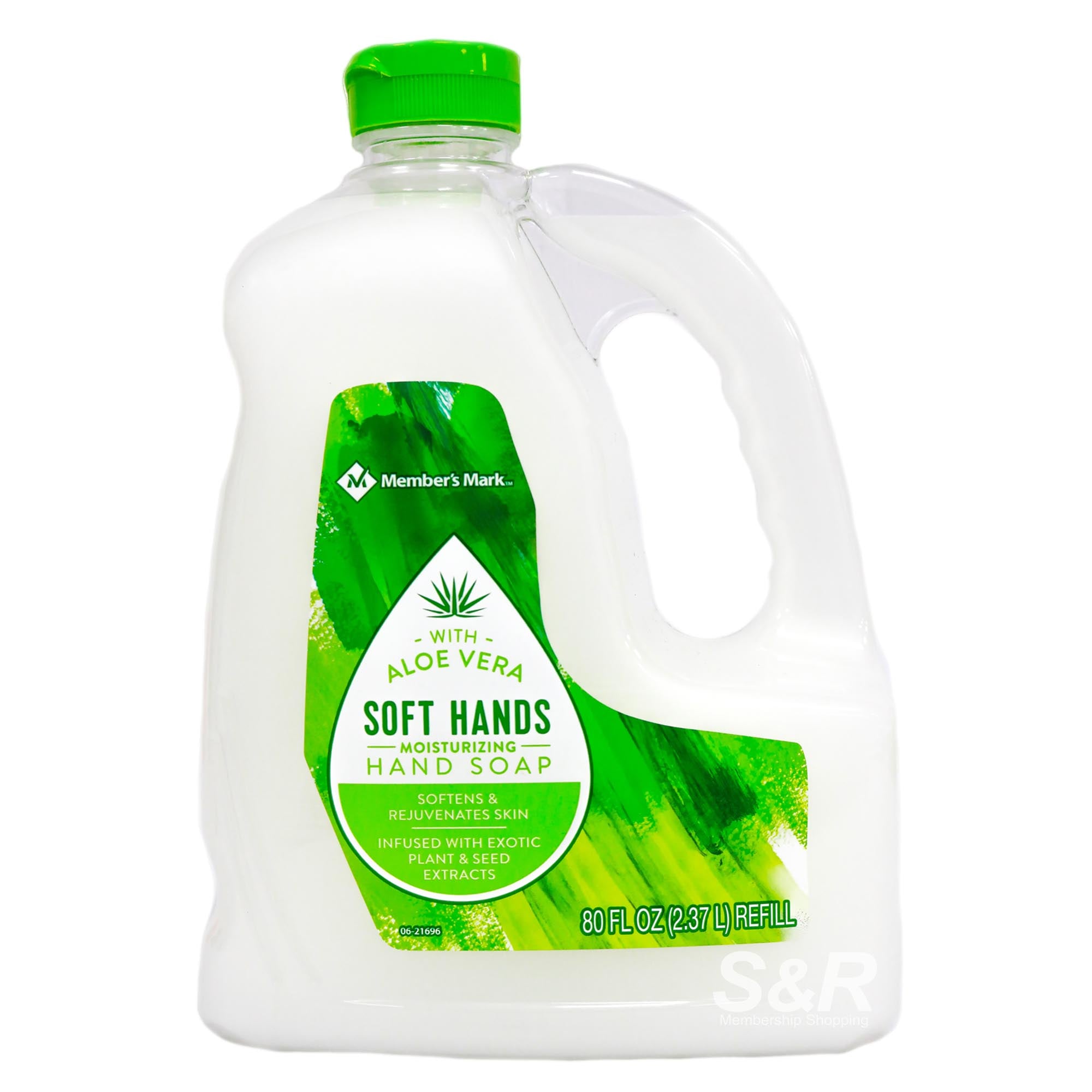 Members Mark Moisturizing Hand Soap with Aloe Vera - 2.37L (80 oz) Refill Bottle | Gentle Skin Cleanser for Dry Hands | Perfect for Homes, Offices & Restaurants