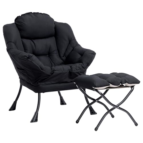 Matte Black Chair&stool