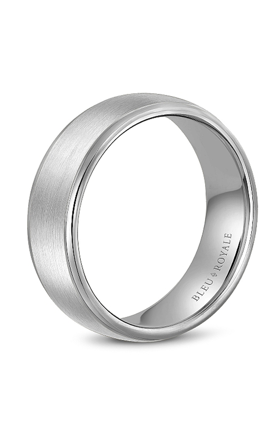 Bleu Royale Men's Wedding Band RYL 058W75 - 14K White Gold Classic Ring for Grooms & Husbands - Perfect for Weddings, Anniversaries & Special Occasions