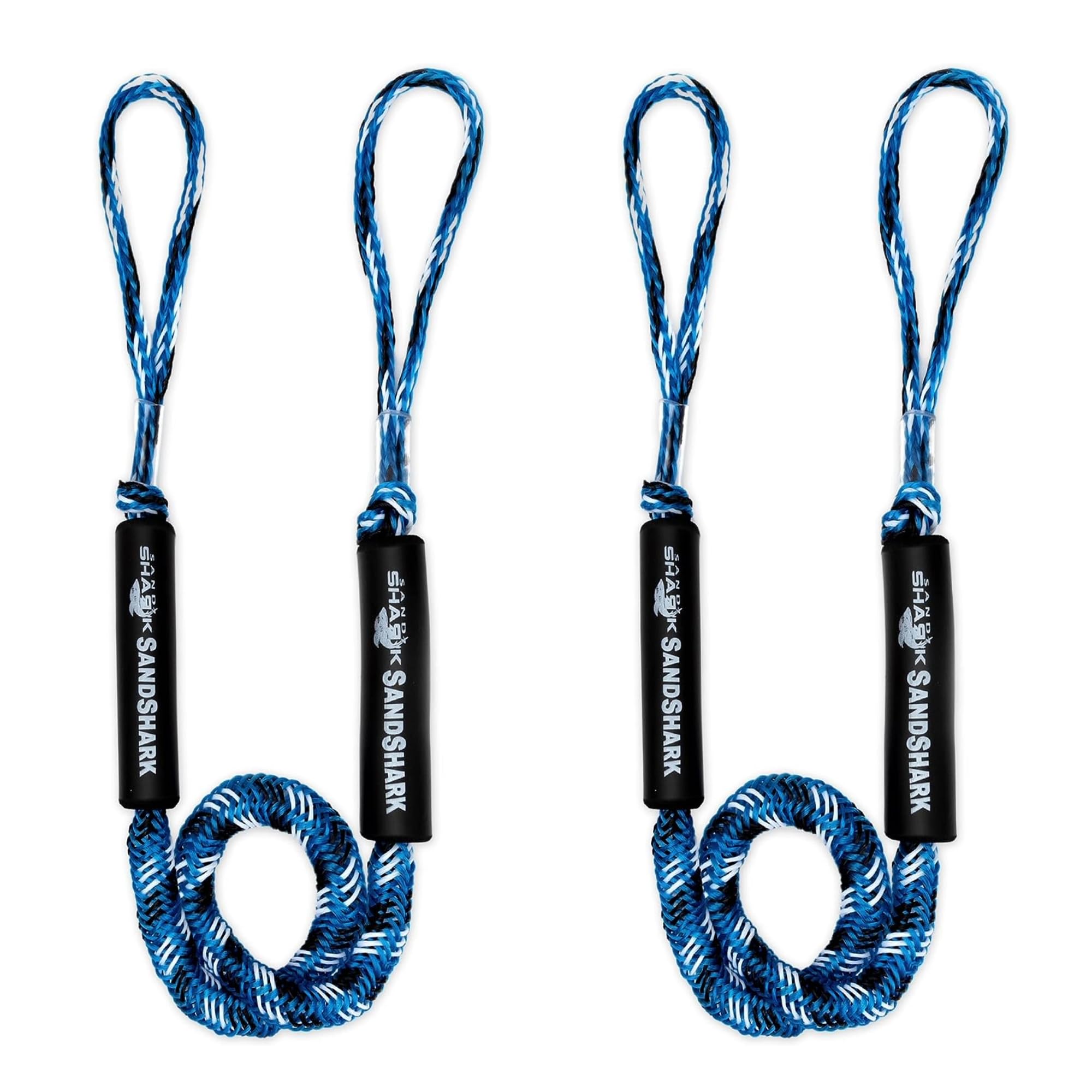 Premium Boat Bungee Dock Lines 2-Pack - Shock Absorbing Anchor Ropes for Docks & Cleats - Marine Accessories