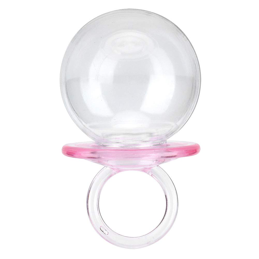 12pcs Pink Plastic Candy Bottles with Nipple Shape - Clear Candy Storage Boxes for Wedding Favors, Party Decorations & Candy Gifts - Perfect for Baby Showers, Birthday Parties & Candy Buffets