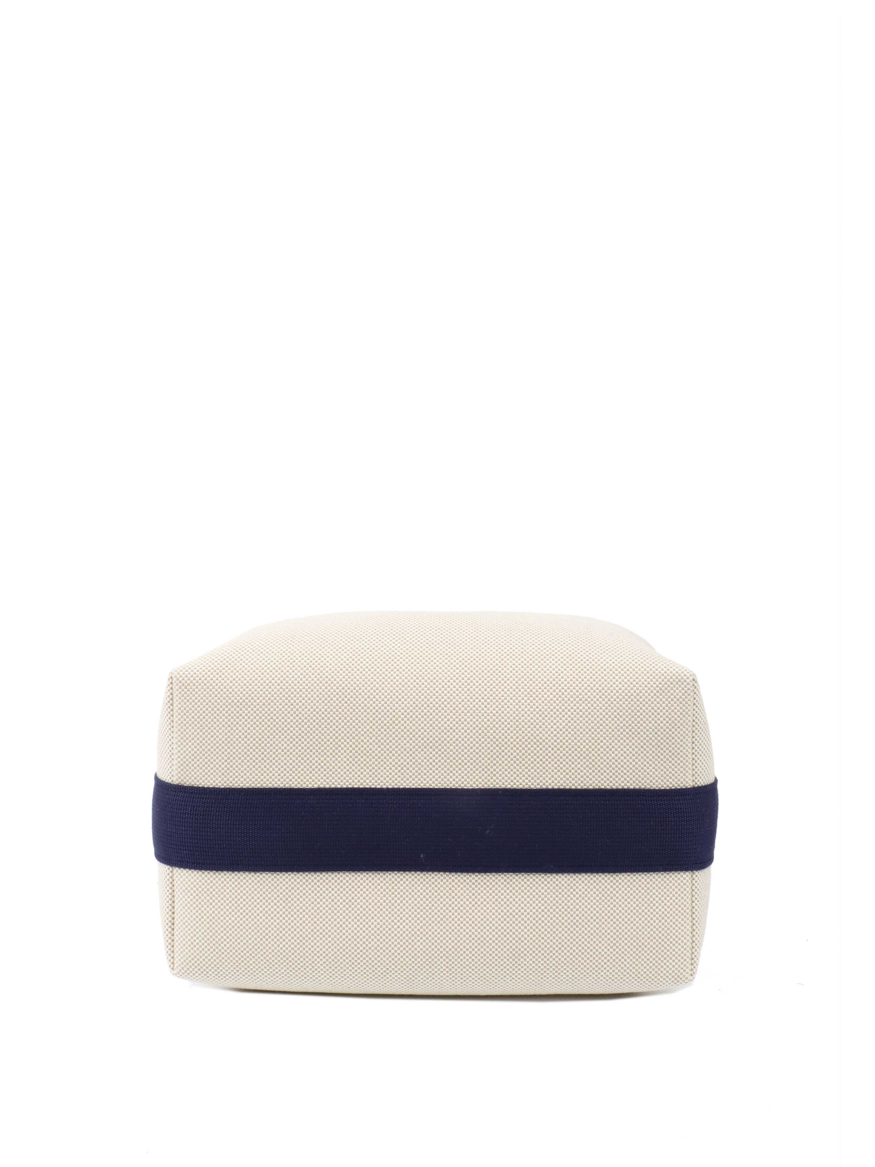 Hermes Cream Bride a Brac Large Travel Case - Luxury Leather Cosmetic Bag for Women, Perfect for Travel, Makeup Storage & Everyday Use