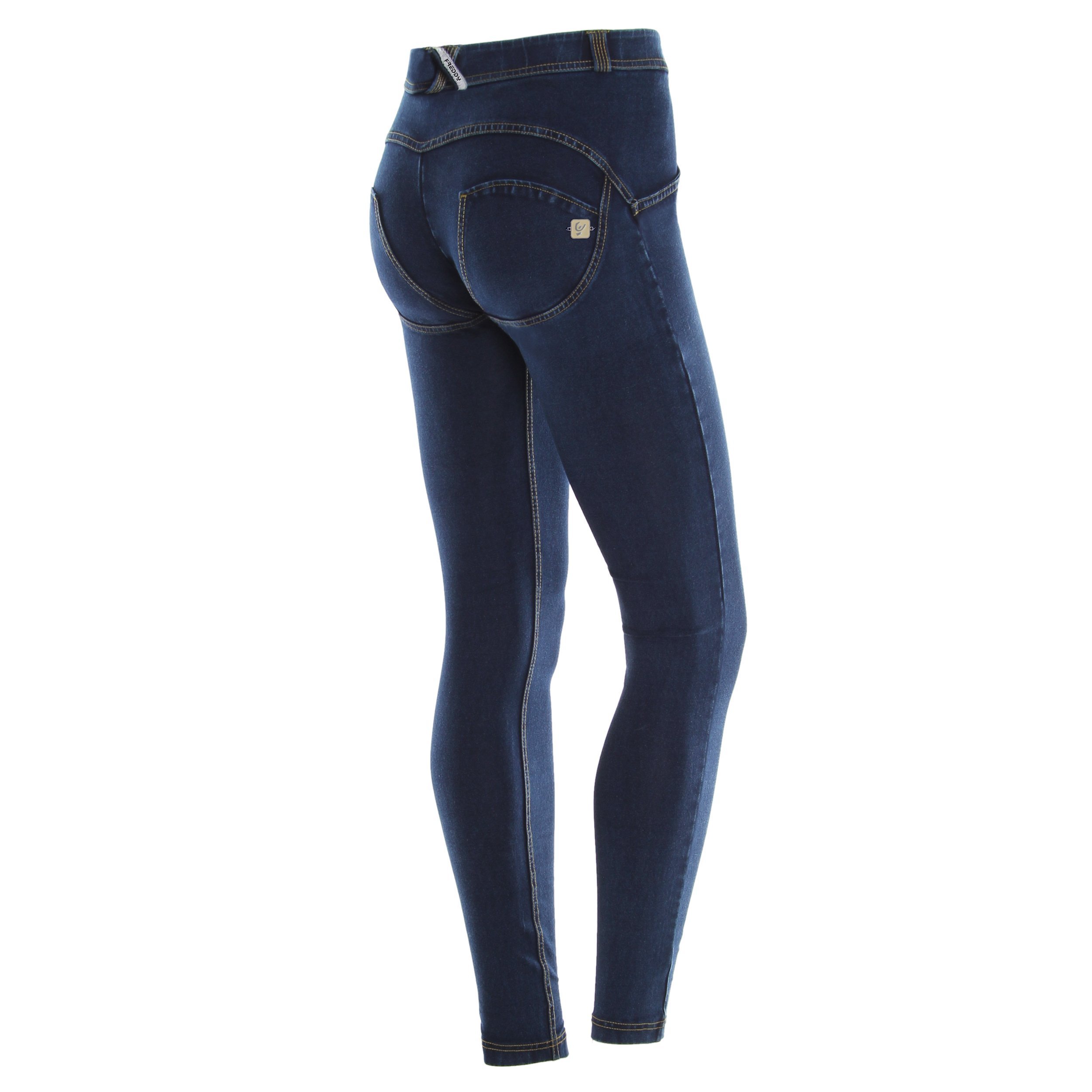 Freddy Women's Straight Leg Jeans - High Waist Stretch Denim Pants for Casual & Office Wear