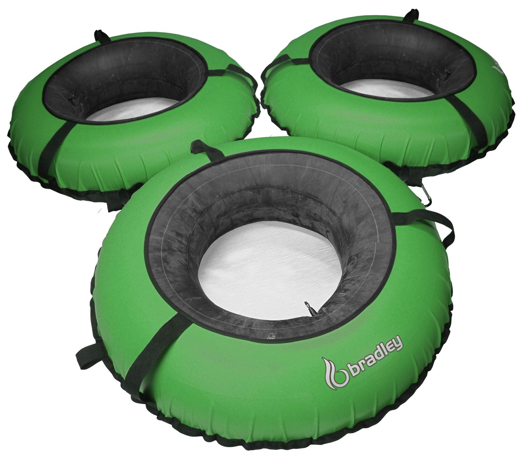 Bradley Heavy Duty River Tubes - 3 Pack for Whitewater Floating | Durable Rubber Inner Tubes with Protective Cover | Connectable Floating Tubes for River Rafting & Water Adventures | Perfect for Summer River Trips, Pool Parties & Water Recreation