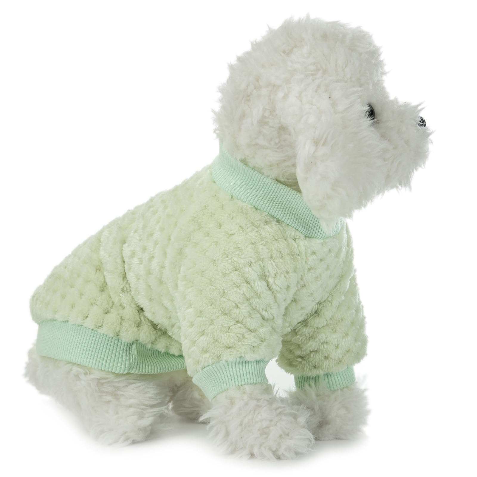 Warm Soft Flannel Dog Sweater 2 or 3 Pack - Cozy Pet Clothes for Small Medium Dogs & Cats, X-Large Size Pink Purple Light Green - Perfect for Winter Walks & Indoor Comfort