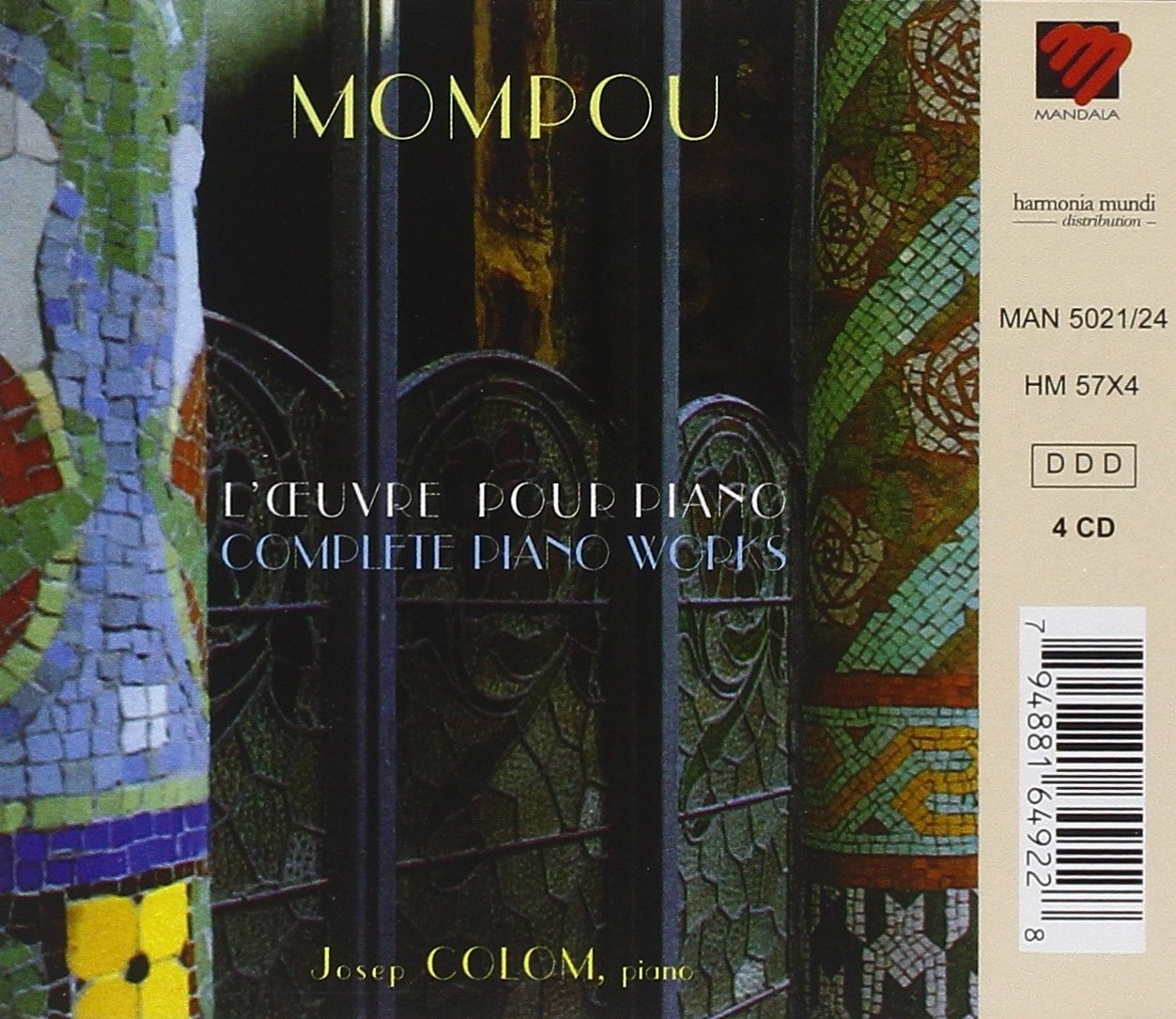 Mompou Complete Piano Works by Josep Colom | Classical Piano Music Collection | Perfect for Home Concerts, Music Study & Relaxation