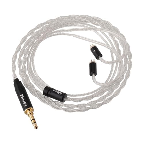 Linsoul Kefine Klean HiFi In-Ear Monitor Headphones - 10mm DLC Diaphragm Dynamic Driver, Wired Gaming Earbuds with Detachable Silver-Plated Cable & Replaceable Tuning Nozzles for Musicians & Audiophiles - Perfect for Studio Recording, Live Performances & Competitive Gaming