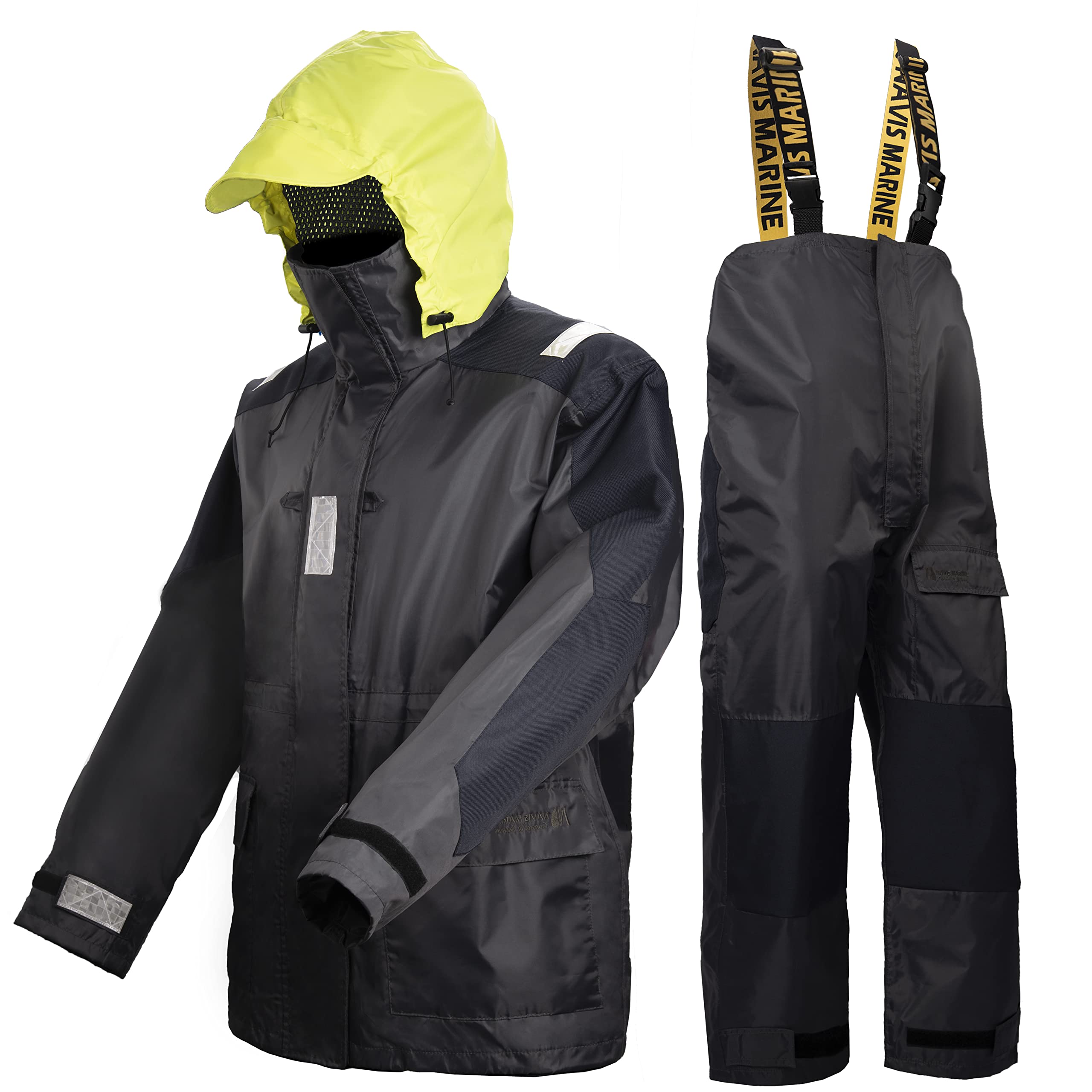Waterproof Sailing Jacket with Bib Pants for Men & Women - Fishing Rain Suit for Coastal & Outdoor Activities | Windproof Boating Gear for Kayaking, Yachting & Water Sports