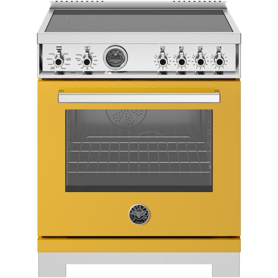 Bertazzoni PRO304IFEPGIT 30-Inch Freestanding Induction Range - Professional Italian Kitchen Appliance for Home Chefs & Cooking Enthusiasts | Perfect for Modern Kitchens, Open-Concept Homes & Gourmet Cooking