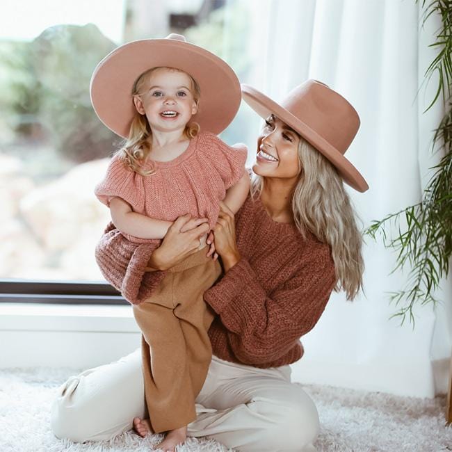 Cara Loren Kids Fashion Pencil Brim Hat - Stylish Sun Protection for Girls Outdoor Activities & School