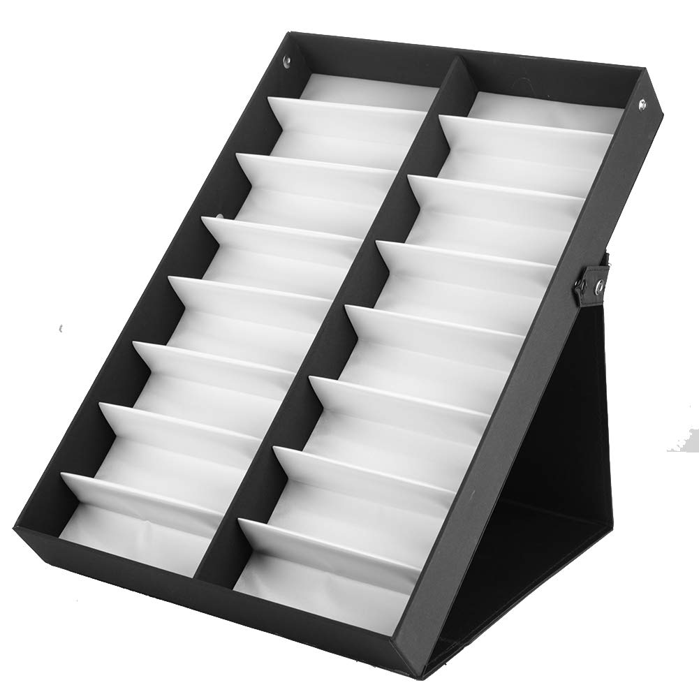 16 Mesh Glasses Display Cabinet - Sunglasses & Jewelry Storage Organizer Box for Convenient Collection Management | Perfect for Retail Stores, Home Decor & Gift Shops