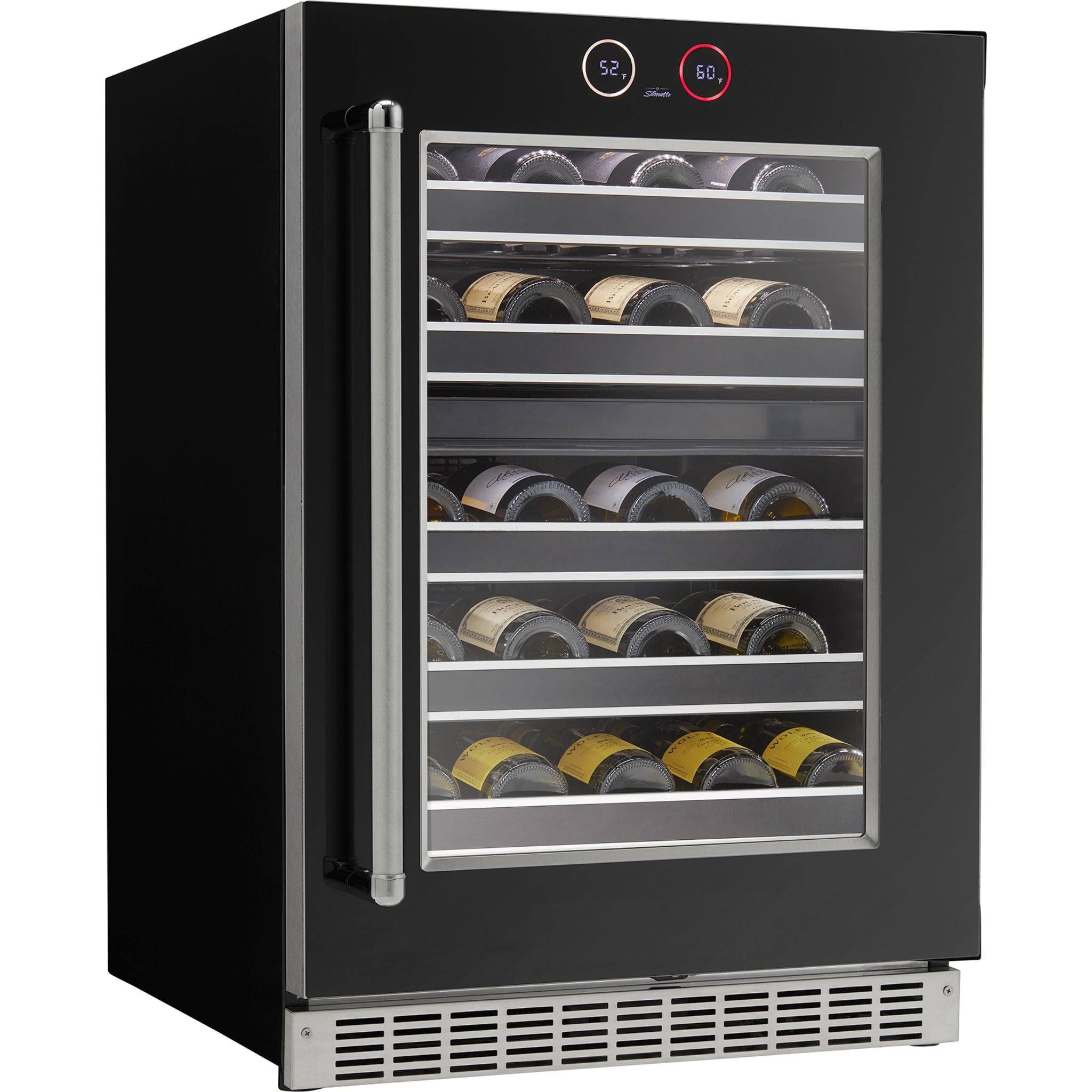 Danby Silhouette 50-Bottle Wine Cellar (SRVWC050R) - Stainless Steel Wine Cooler for Home, Office, or Restaurant - Compact & Energy Efficient Wine Storage Solution