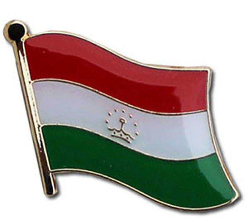 24 Pack Tajikistan Flag Lapel Pins for Bike Hats & Motorcycle Gear - Durable Studs for Clothing, Caps & Accessories - Perfect for Bikers, Collectors & Patriotic Events