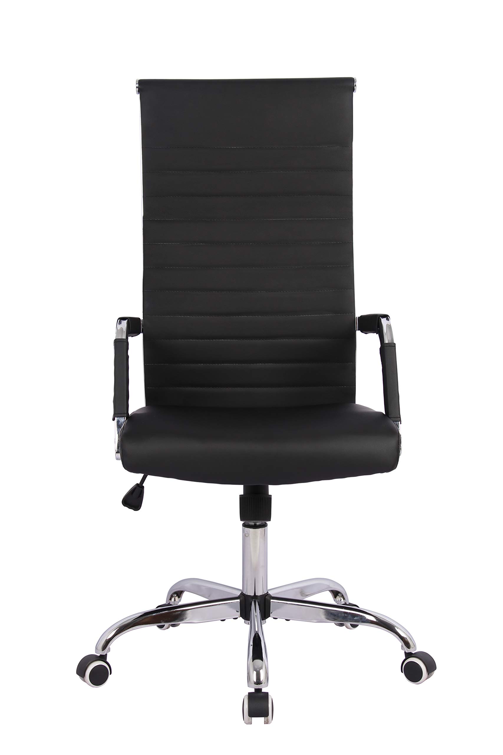 Wovenbyrd High Back Ergonomic Office Chair with Adjustable Height - Black - Perfect for Home Office, Gaming & Workspace Comfort
