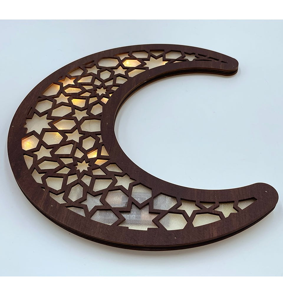 Ramadan Wall Light Moon - Islamic Holiday Decorations for Home & Mosque - Perfect for Ramadan, Eid, and Islamic Festivals