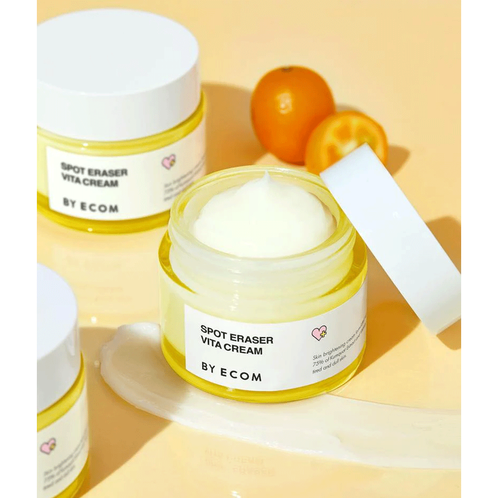 BY ECOM Spot Eraser Vita Cream 50ml - Dark Spot Corrector for Face, Brightening & Hydrating Skin Care - Perfect for Daily Use & Night Routine