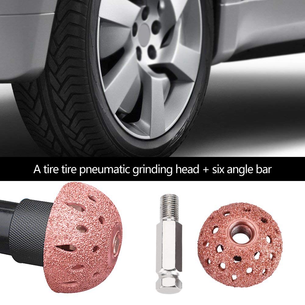 38mm Tungsten Alloy Tire Buffing Wheel with Linking Rod - Professional Tire Repair Grinding Kit for Car, Truck & Motorcycle Tires | DIY Tire Maintenance & Puncture Repair Tool