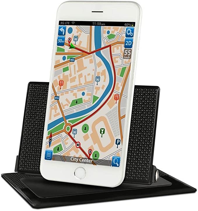 iFOCUS Anti-Slip Car Dashboard Phone Holder - Secure Mount for iPhone & Android - Perfect for GPS Navigation & Hands-Free Driving