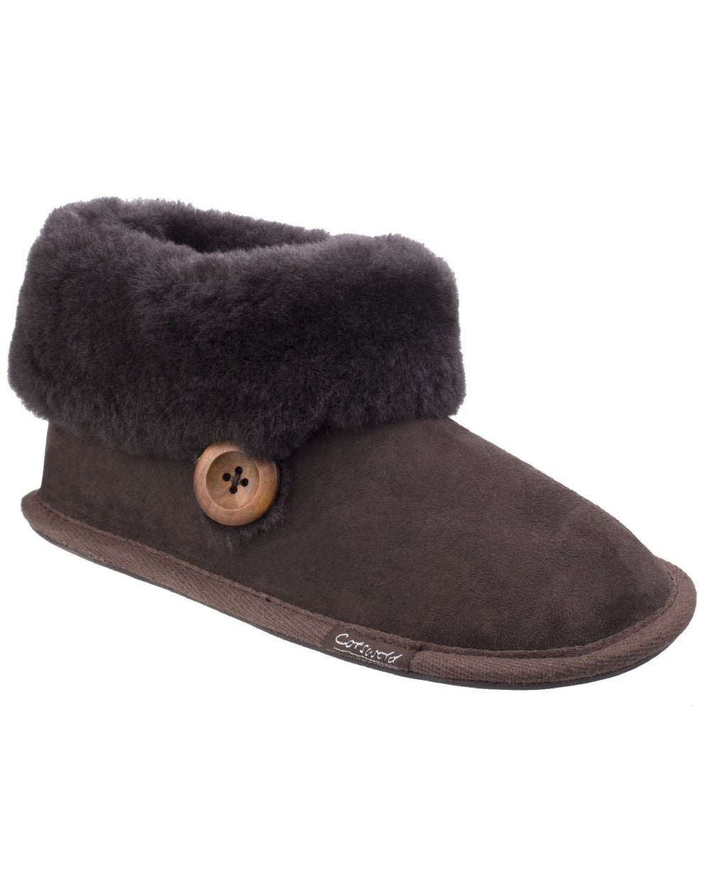 Cotswold Women's Wotton Sheepskin Slippers - Cozy Indoor/Outdoor House Shoes for Winter Comfort & Warmth - Perfect for Home, Office & Relaxation